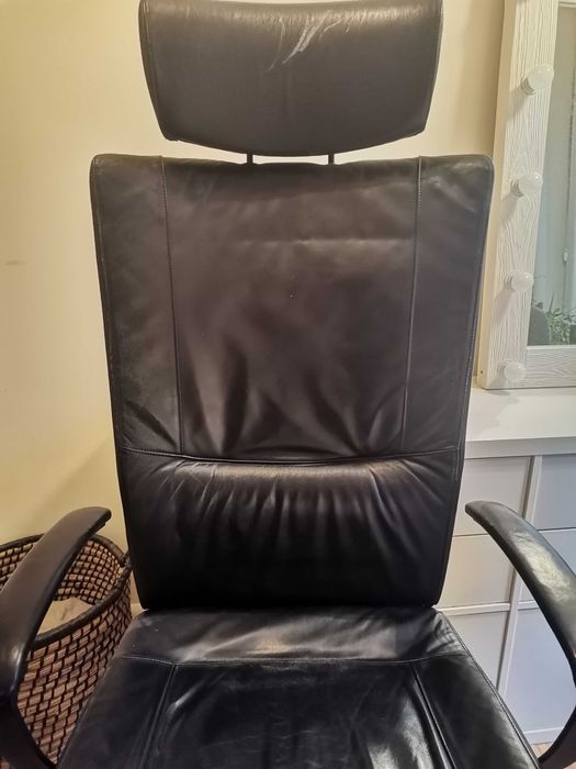 Skórzany fotel prezesa KInnarps