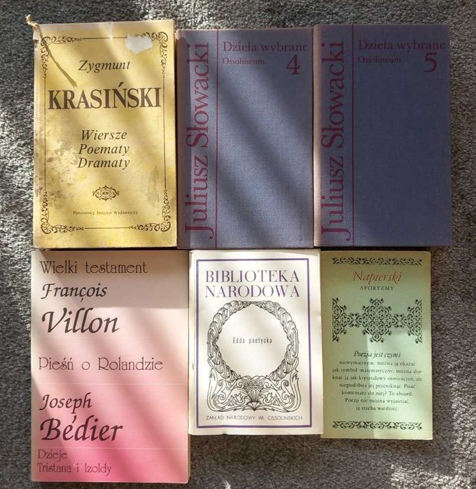 Słowacki, Krasiński, Villon, aforyzmy