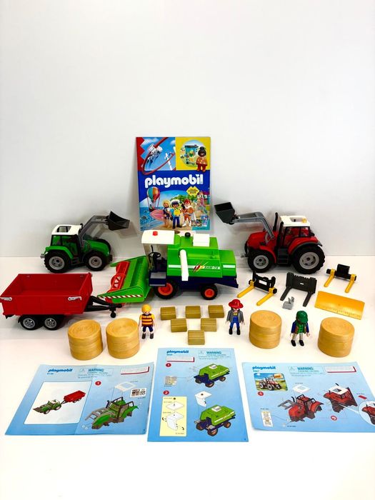Playmobil country maszyny rolnicze traktory kombajn przyczepa