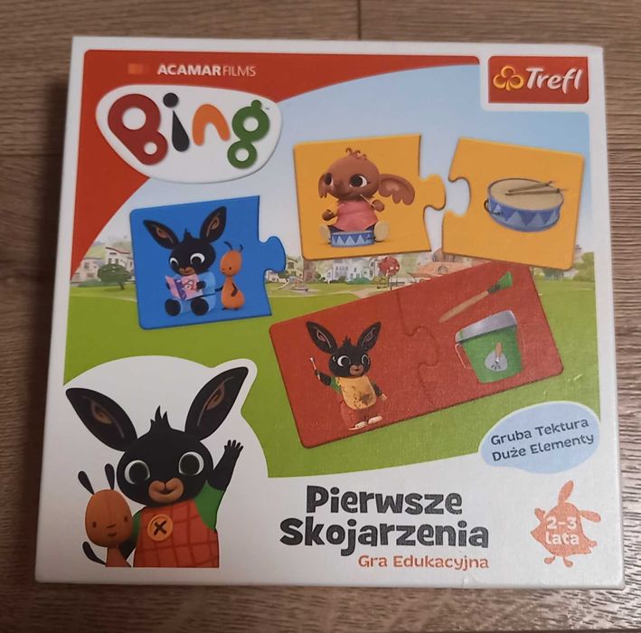 4szt x 12zł Pucio, Chicco, Bing, Puzzle, Cyferki  1+ 2+ 3+ stan bdb