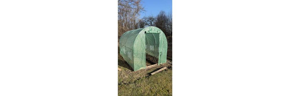 Folia na tunel ogrodowy 2x3m UV4 6m2 zamienna Plandeka folia szklarniowa NOWA SOLIDNA!