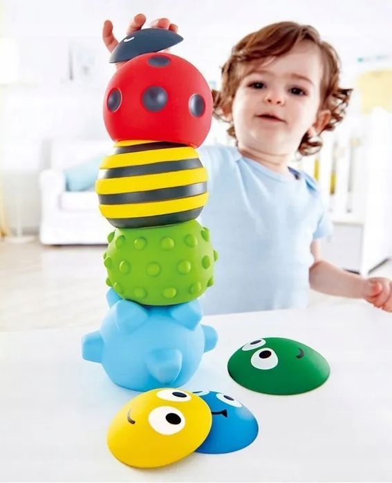 Gumowe Piłki Piłeczki Sensoryczne Owady A008