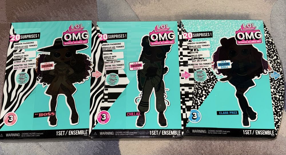 Lol surprise 3 серія Леди Релакс ,Леди Босс ,Отличница класс През