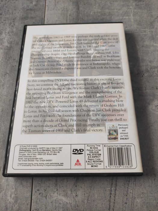 DVD The Lotus Story 63-68 F1 Formuła 1