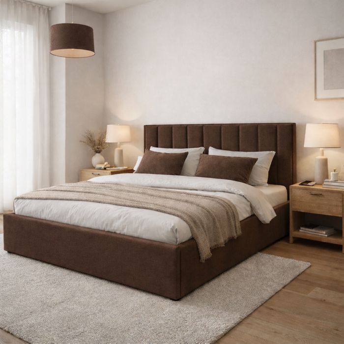 Ліжко 160*200 з м’якою спинкою | виробник