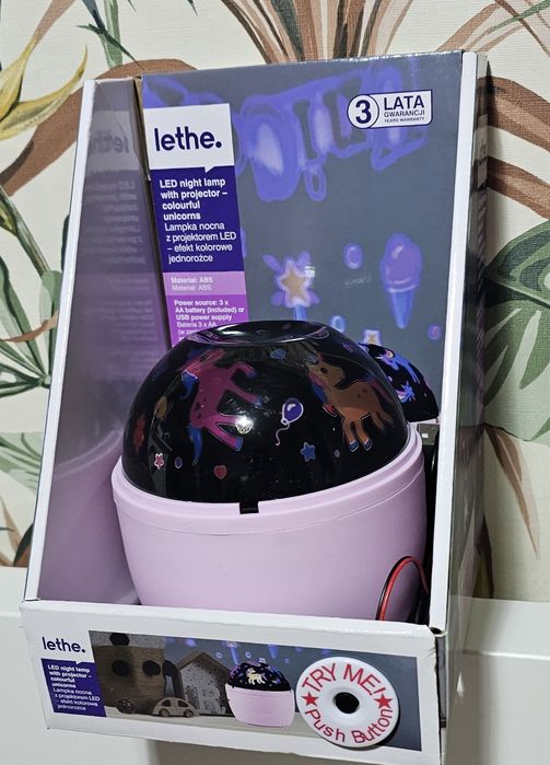 Lampka projektor różowy Jednorożec