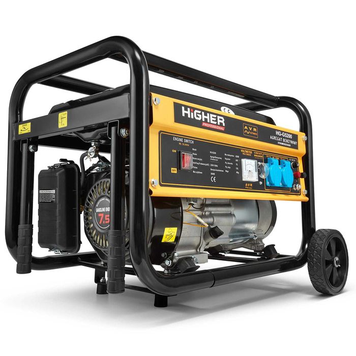 Agregat prądotwórczy spalinowy HIGHER 4200 W 7,5 KM AVR + 2x olej
