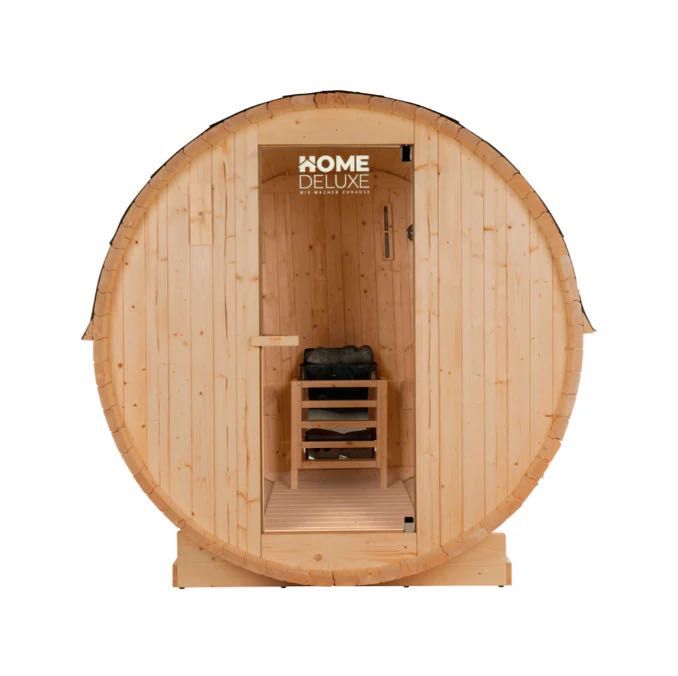 Sauna zewnętrzna beczkowa Lahti L HomeDeluxe SUPER CENA!