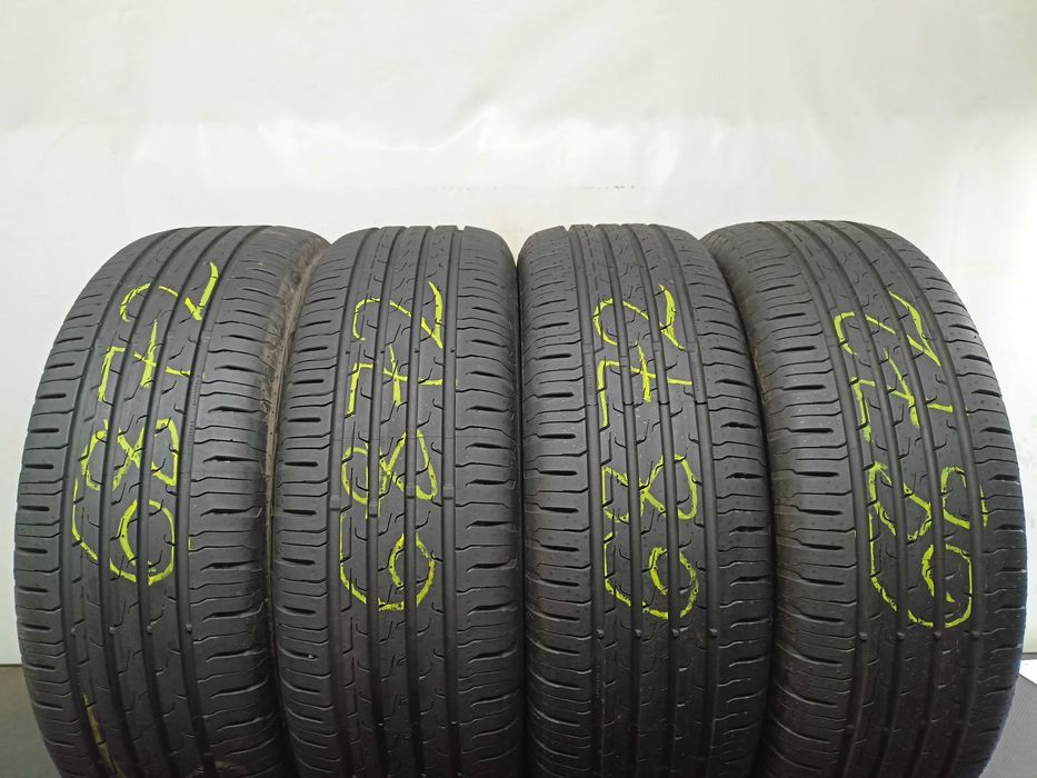 Lot De 4 Pneus été Continental EcoContact 6 - 205/60 R16 92H - Roulés 6 Km - Économiques & Sûrs