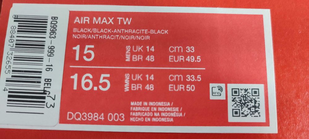 Nike Air Max TW nowe 49,5