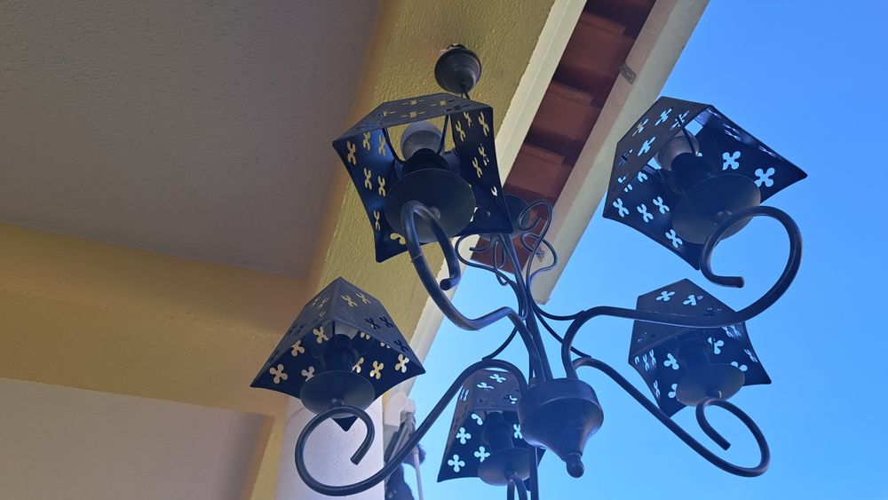 Candeeiros rústicos ferro forjado