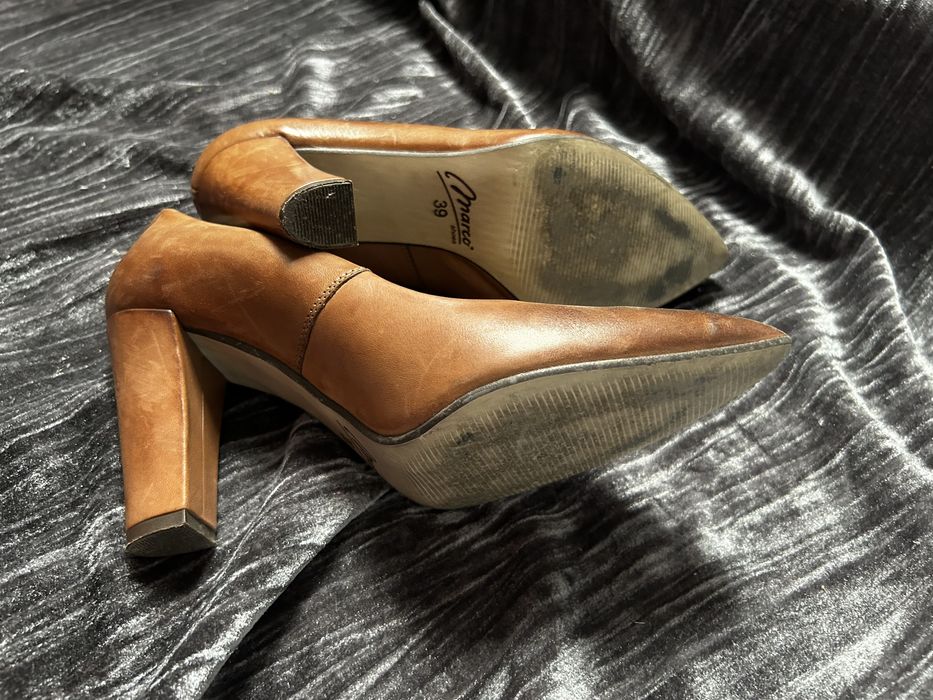 Skórzane czółenka Marco shoes 39