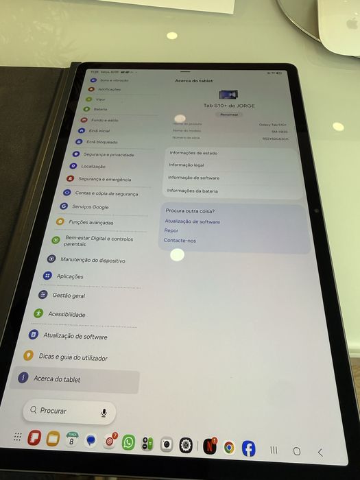 Tablet samsung tab S10+ como novo