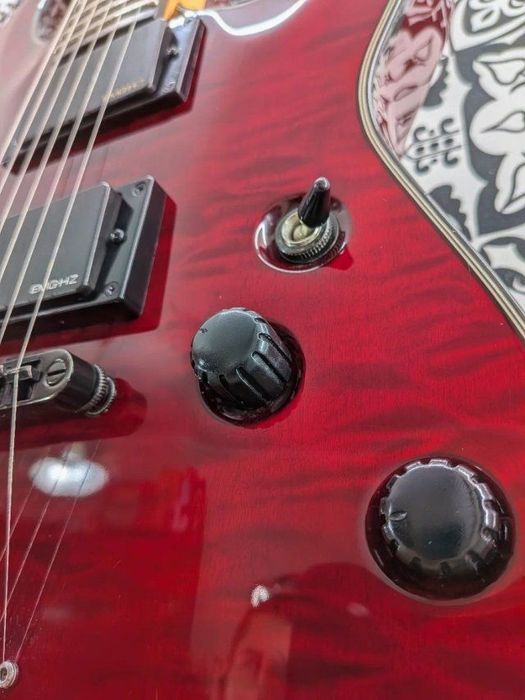 SCHECTER DIAMOND SERIES DAMIEN-6 2008 | Restaurada - NIX CUSTOM GUITARS
