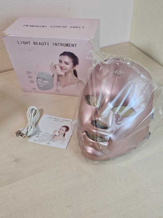 Косметологічна маска LED Face Mack beauty pink сток