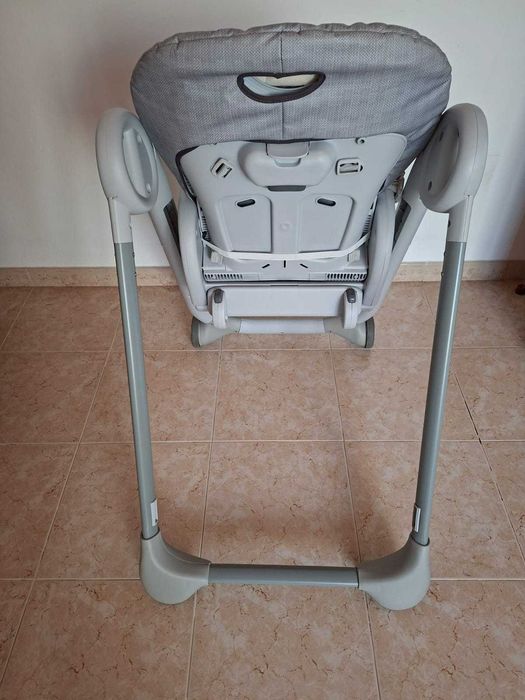 Chicco Polly Progres5 - Cadeira alta evolutiva, de balanço a elevador, 4 rodas, de 0 a 3 anos