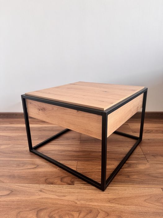 Stolik kawowy loftowy styl 60x60x45cm
