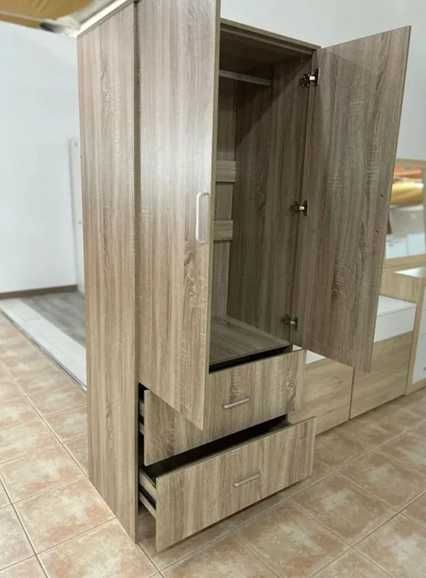 Roupeiro 2 portas com espelho - entrega gratuita