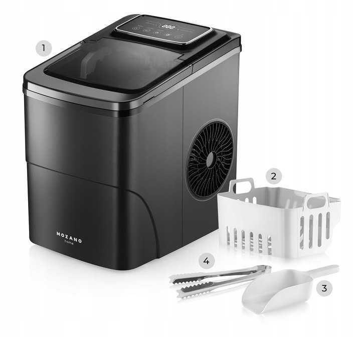 WYDAJNA Kostkarka do lodu 12KG domowa maszyna do kostek ekspresowy lód