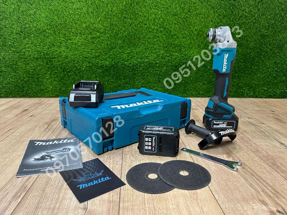 Аккумуляторная угловая шлифмашина Makita DGA 504 36V 8Ah болгарка ушм
