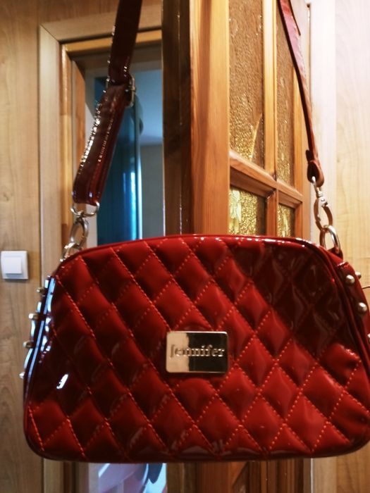 Torebka damska czerwona mala lakier