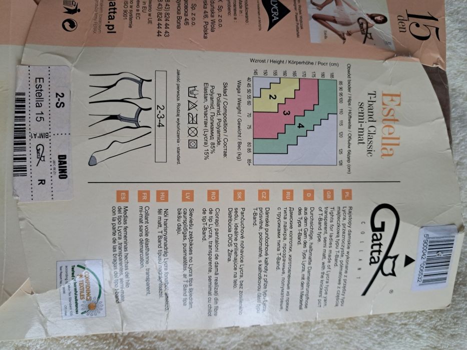 Rajstopy gatta roz S-2 braz