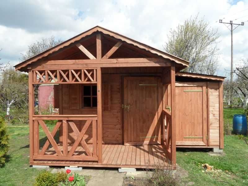 DOMEK MICHAŚ 3x5,25 z przybudówką Impregnowany+Podłoga Taras Producent