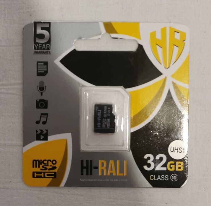Карта Пам'яті microSD Hi-Rali 32GB (10 class)
