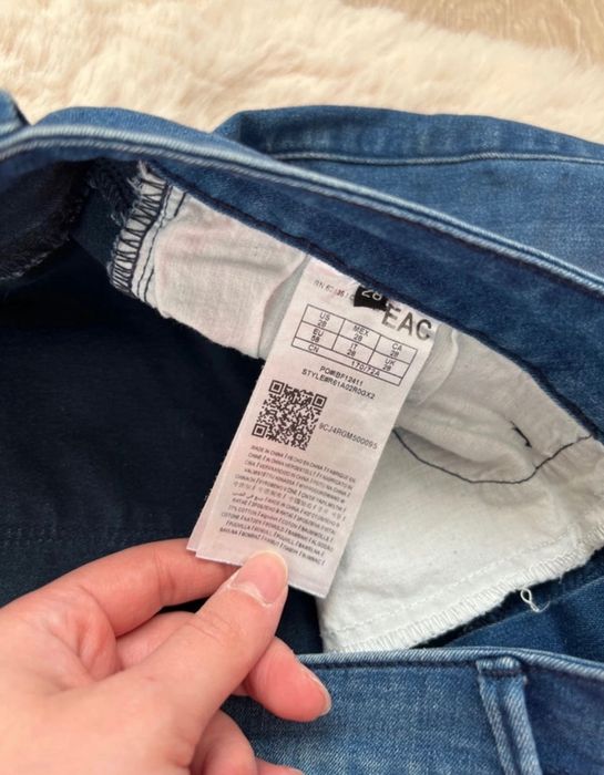Dżinsy skinny GUESS styl motocyklowy/ biker rozmiar M