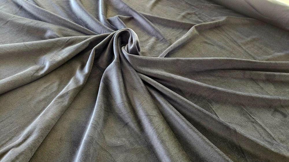 Khaki   welur  dzianina  5 metrow