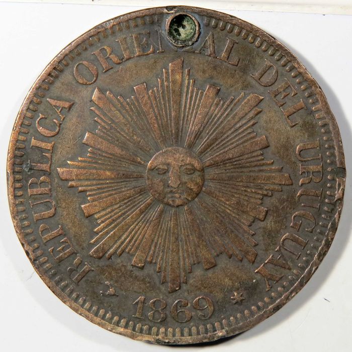Uruguai 4 Centesimos 1869