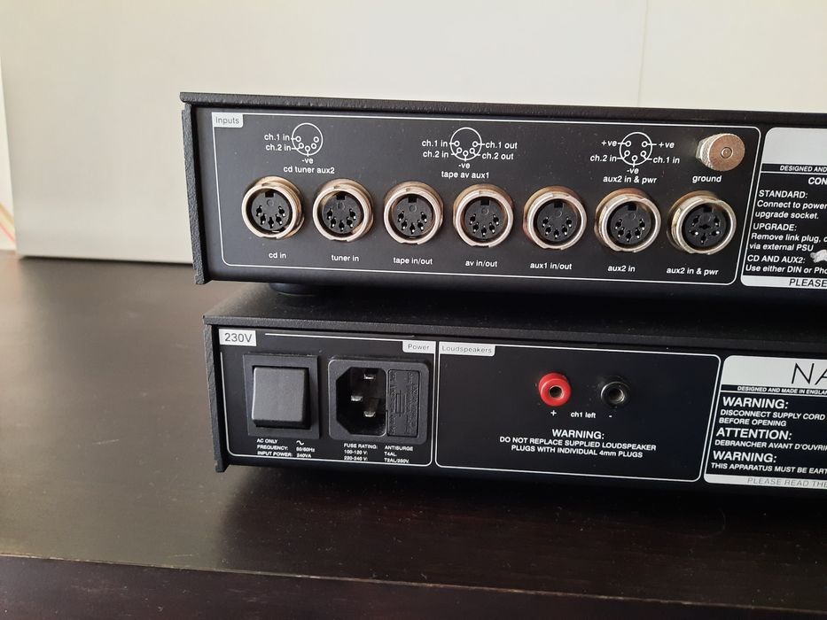 Naim NAC 122X e NAP 150X pré-amplificador + amp. de potência