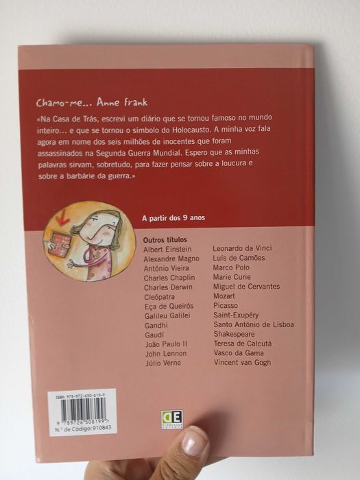 "Chamo-me Anne Frank"- livro NOVO- portes incluídos64729957532419121