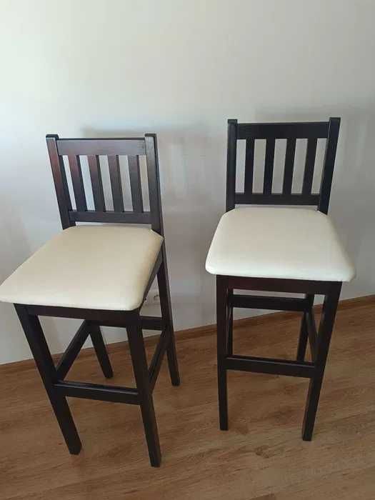 Krzesła barowe, drewniane, hokery, Łódź