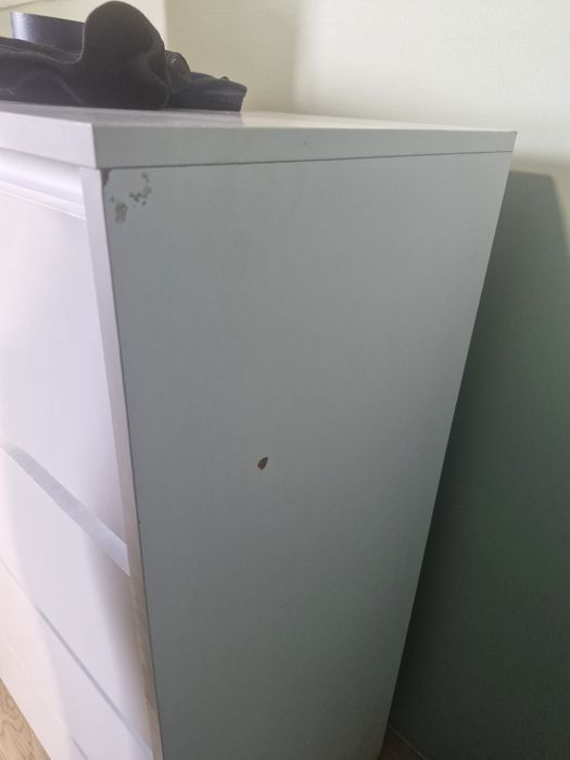 Komoda czarna ikea 3 szuflady 2 szt. Biale komody 2 sztuki szafa dąb wotan antracyt