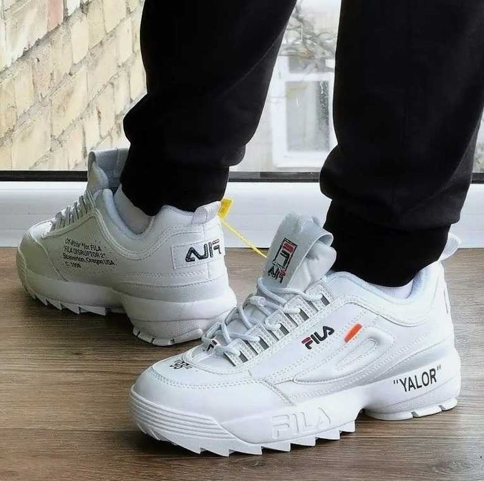 Женские кроссовки Fila Disruptor Белые Фила