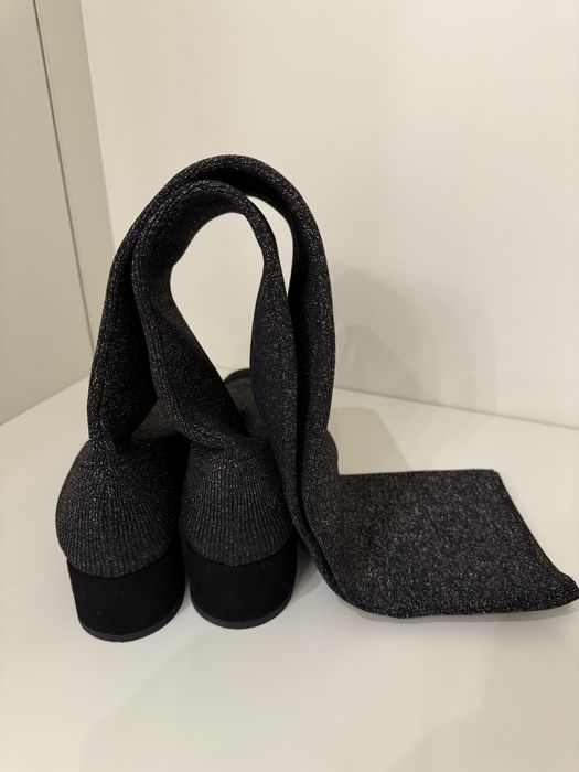 Сапоги-ботфорти з тканини Vero Cuoio