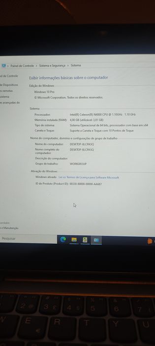 Tablet + teclado Lenovo