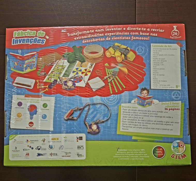 Fábrica de Invenções, da Science4you. ''Novo com Película''