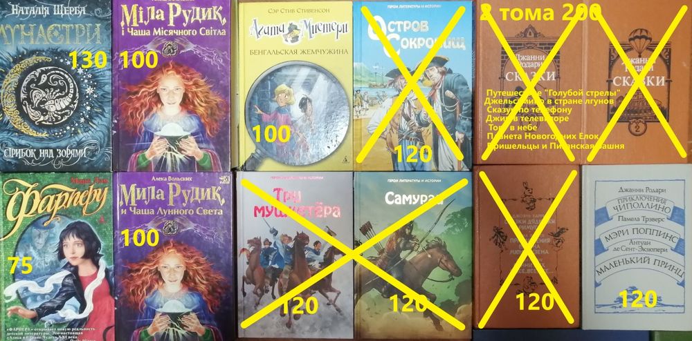 Комплект детских книг. 4000грн