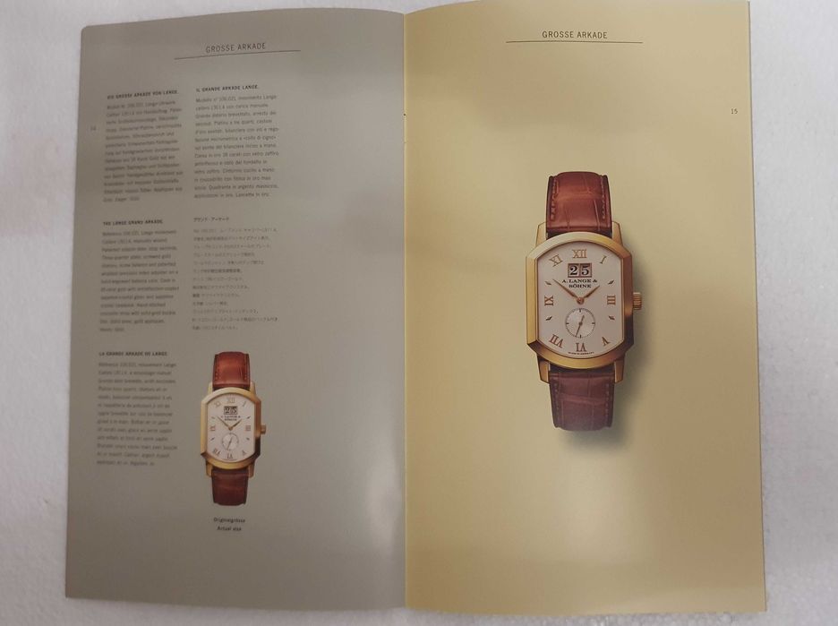 A. Lange & Sohne - Catálogo / Livro de Relógios Premium - 2002