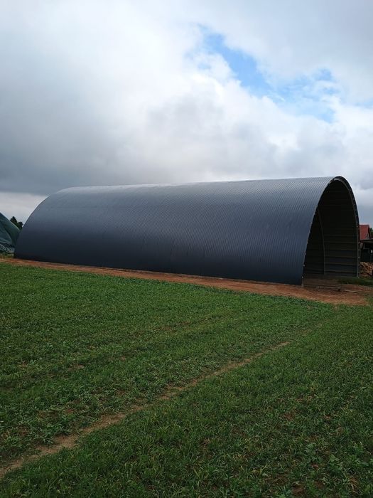 Hala łukowa 14.5 x 20m wys 6.4m ocynk wiata garaż obora magazyn kurnik
