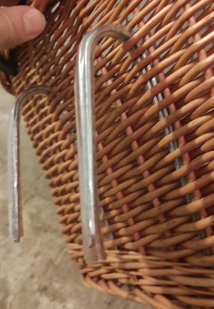 Kosz rowerowy wiklina dla psa kota na kierownicę