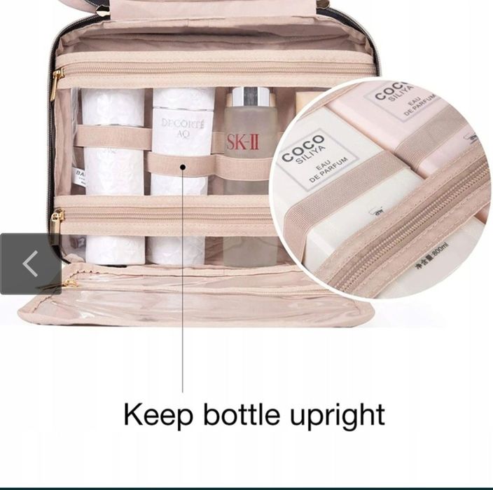 Kosmetyczka podróżna wisząca damska