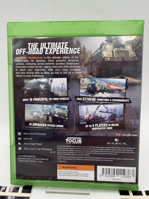 Mud Runner Xbox One Gwarancja