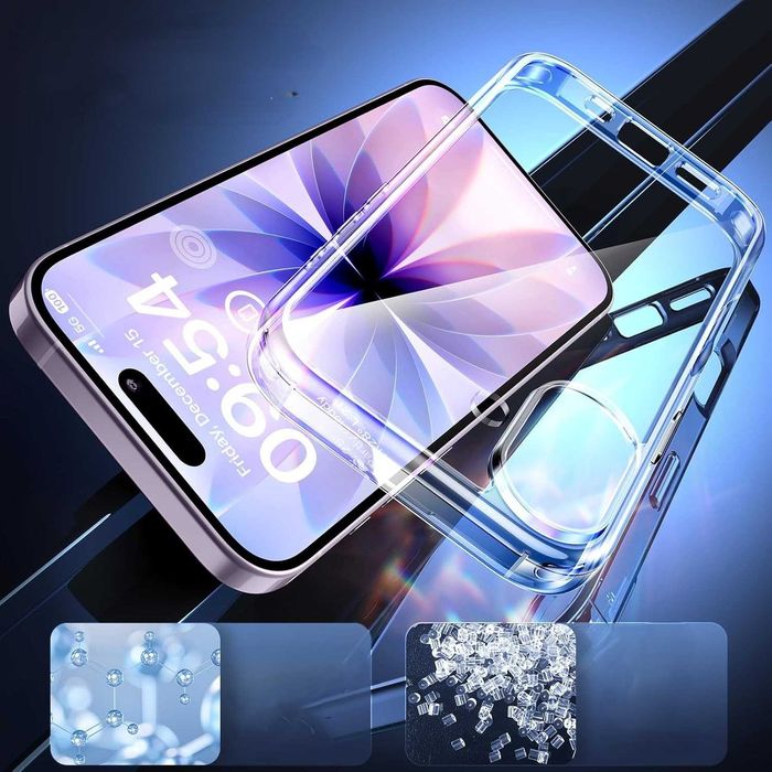 Etui iPhone 17 TAURI + szkło 9H przezroczyste slim