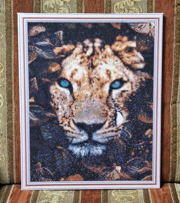 Алмазна мозаїка на підрамнику, ручна робота, ГОТОВА