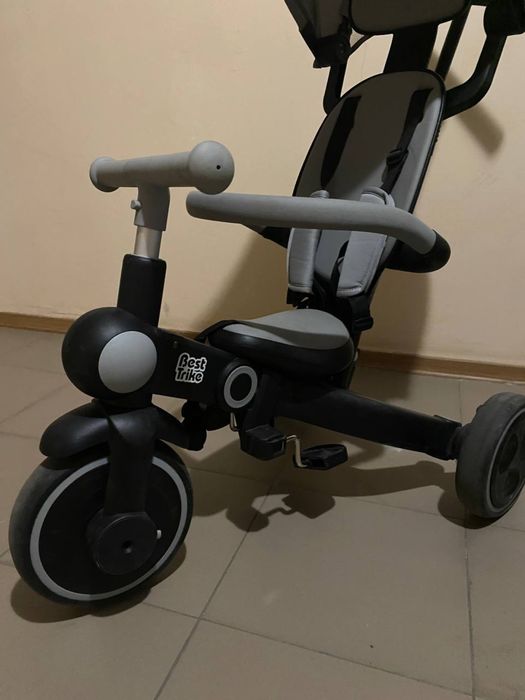 Дитячий велосипед триколісний з батьківською ручкою