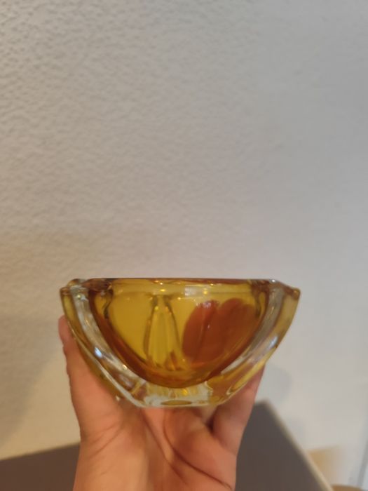 Szklana miseczka misa kolorowe szkło prl vintage retro