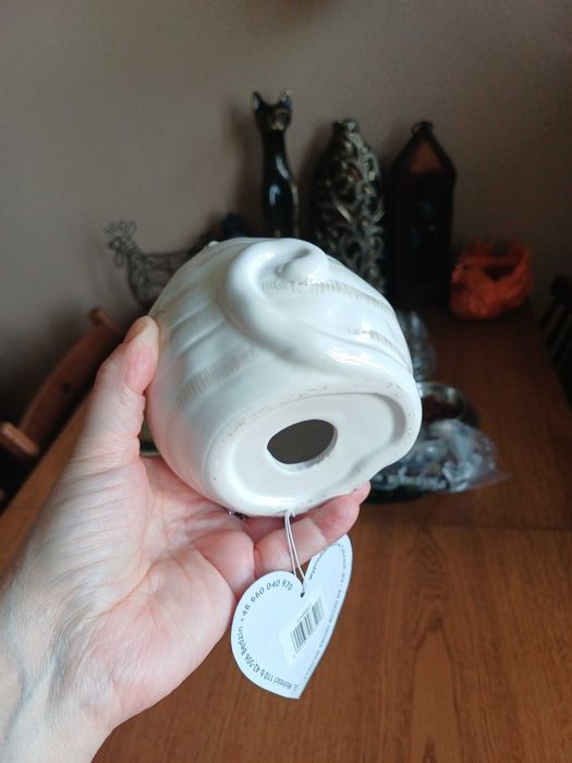 Słodkie kotki dwa ceramika 12 i 10cm